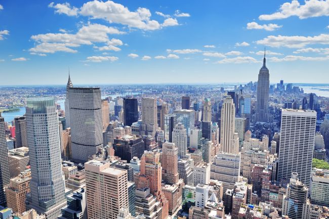 Vue panoramique sur New York
